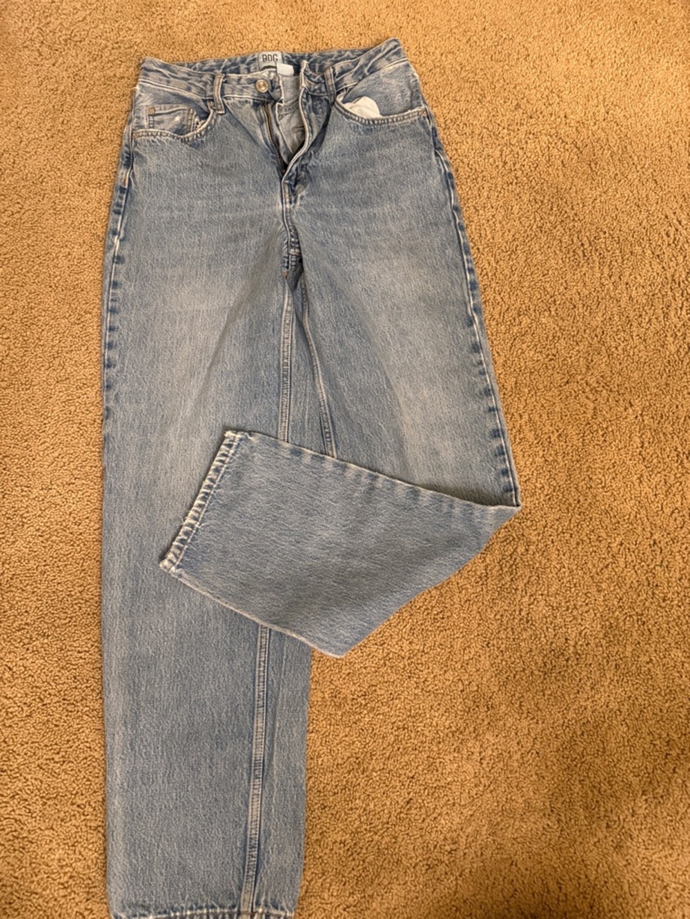 BDG High-Rise Baggy Light Blue Jeans Size 27